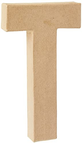 Creativ 26619 Pappmaché-Zahl, 20 cm, 1 Stück, beige