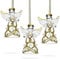 Sikora BS240 Engel Christbaumschmuck Glas Figur Weihnachtsbaum Anhänger 3er Set