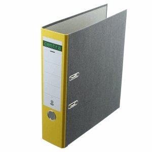 Centra Ordner A4 Wolkenmarmor 80mm gelb