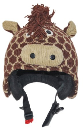 PINK YAK Überzug für Skihelm Giraffe