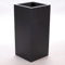 Pflanzkübel, Blumenkübel Fiberglas säule 30x30x68cm elegant schwarz-matt.