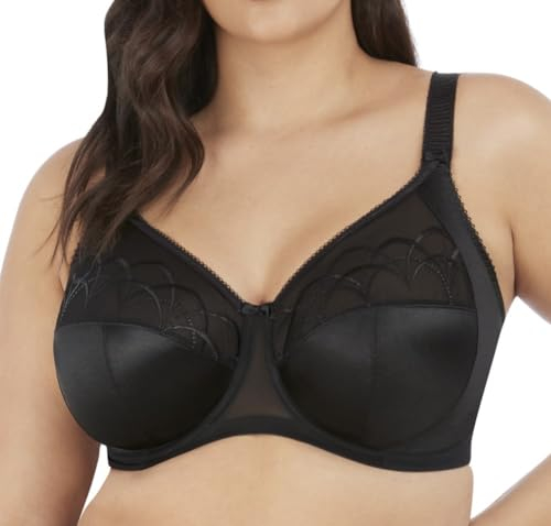 Elomi Women's Cate Underwire Full Cup Banded Bra Coverage,Black,36GG