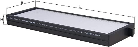 MAHLE LA 912/S Interior Cabin Air Filter - Pollen Filter - Car
