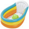 BESTWAY 51134 - Bañera Hinchable Infantil Up, In & Over Squeaky 76x48x33 cm con Termómetro Fácil de Inflar y Desinflar con Respaldo y Tope en la Base