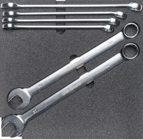 SW-Stahl Werkstattwagensortiment, Gabelringschlüssel, 6-teilig Z3023-1
