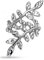 Bungsa CC Ear Cuff Kristallblätter Ohrstecker silber für Damen (Conch Fake Piercing Ring Clip Non Piercing Ohrringe Ohrhänger Ohrschmuck Ohrklemmen Frauen Herren Mode)