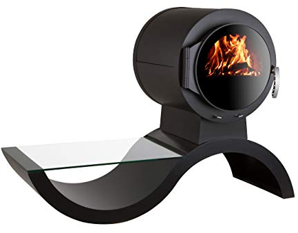 Kaminofen Kanuk® Wave Holzofen - Werkstattofen - Schwedenofen - Energieeffizienzklasse A+ - Top Qualität - Zulassung für Deutschland, Österreich und Schweiz - BimSchV