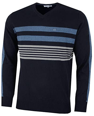 Calvin Klein para Hombre Rendimiento Cuello V Suéte - Armada - L