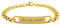 Hanessa Personalisiertes Armband mit Gravur für Männer und Frauen Edelstahl gold Länge 18 cm | Personalisierte Armbänder mit Namen Herren Damen