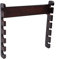 Alomejor Angelrute Wandhalter Einfache Holz Wand Boden Mount Pole Stand Carrier für Angelrute Lagerung(Teakholzfarbe)
