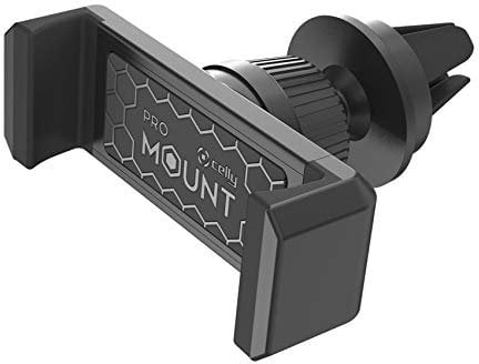 Celly Soporte móvil Coche Rejilla 360°, Universal, Ajustable para Smartphones y Navegadores, MOUNTVENTBK, Negro