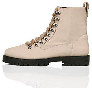 find. R3182, Stivali Biker Donna, Beige Taupe Caldo, 38 EU