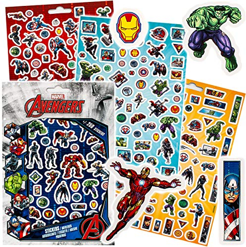 alles-meine.de GmbH über 250 TLG. XL Set - Aufkleber/Sticker - Avengers - selbstklebend - Stickerblock - für Mädchen & Jungen - Stickerset Kinder - z.B. für Stickeralbum/Ki..