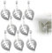 com-four® 8X Tischdeckenbeschwerer - Tischtuchgewichte aus rostfreiem Edelstahl - Tischtuchklammer - jeweils ca. 40g - Tischdeckenklammern