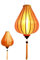 Art Saigon Lampion Asiatische Seide Orange G - Durchmesser Ø 33 cm - Hoi An Laterne aus Stoff, Bambus und Holz - Vietnamesisches Kunsthandwerk und Asiatische Dekoration (Ref. G25-O)