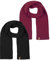 riverso Herren Schal RIVLiam 2er Pack Strickschal Männerschal Winterschal Langschal Basic Einfarbig 100% Acryl Herbst Winter Einheitsgröße, Größe:One Size, Farbe:Farbmix 5