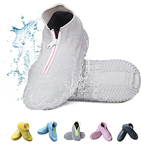 Vorgelen Wiederverwendbare Silikon Wasserdicht Überschuhe rutschfeste Schuhüberzieher Tragbarer Silikon Regenüberschuhe Für Regen Schneetag Schlammige Straßen Für Kinder Damen und Herren