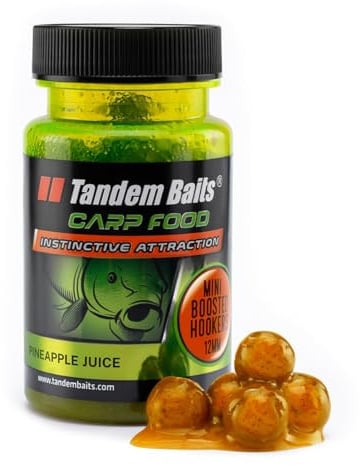 Tandem Baits Karpfen Futter Angelfutter Hakenköder Carp Food Mini Boosted Hookers 12 mm 50 g Ananassaft