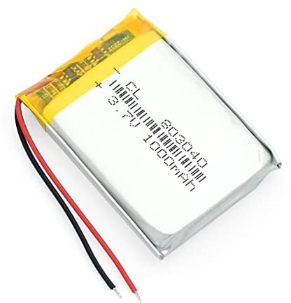 YUNIQUE GREEN-CLEAN-POWER - Batterie Lipo Rechargeable 803040 3.7V 1000mAh | Compatible avec Haut-Parleurs, Bluetooth, GPS, Drone Radiofly Space Kondor | Protection PCM, Jaune