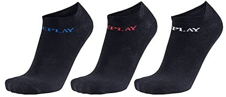 Replay Instep Socken Black/Logo Ass Colours 39/42