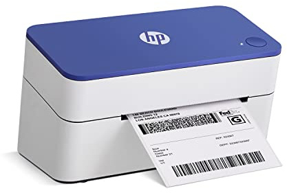 HP Imprimante d'étiquettes Thermique Work Solutions Compact Shipping 4x6 Imprimante 203 DPI Haute Vitesse Facile à Utiliser pour Le Bureau à Domicile Prend en Charge PC et Mac