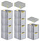 PROREGAL SuperSparSet 10x Eurobox NextGen Color mit Auflagedeckel & Schiebeschnappverschlüsse, HxBxT 32x30x40cm, 30L, Griffe gelb offen, Glatter Boden, Eurobehälter Transportbox Transportbehälter
