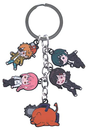 Amasukami Anime Character Makima keyring Denji keyring Pochita keyring Power keyring Hayakawa Aki keyring