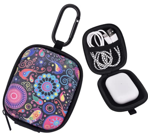 VISOOM Kopfhörer Tasche Case für in Ear Ohrhörer Hülle Schutzhülle stoßfeste Schutztasche Kopfhörer Aufbewahrung Etui Earphone Cover Hardcase kompatibel mit Airpods, Earpods, MP3 Player usw.