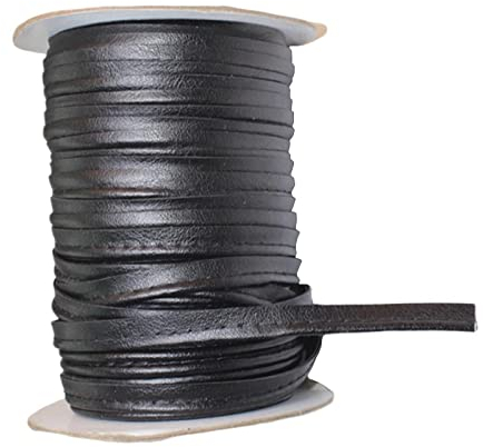 Kunstleder-Schrägband, faltbar, für Kleidung, Nähen, Paspelierung, Schwarz