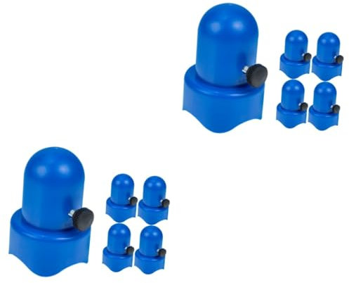 YARNOW 10 Sätze Trampolinzubehör Kappen Trampolinteile aus Kunststoff Professioneller Trampolin-Ersatz Trampolin zubehör obere Abdeckung Hut Rohrkappe aus Kunststoff Startseite Schrauben