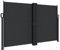 vidaXL Auvent Latéral Rétractable, Brise-Vue de Jardin, Écran de Protection, Écran de Balcon Terrasse Arrière-Cour Extérieur, Noir 140x1200 cm