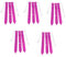 Guriayus Lila Flag Football Set für Kinder, Verstellbarer Flag Football Gürtel, Geeignet für Flag Football für Jugendliche und Erwachsene