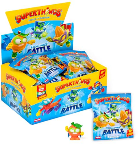 Superthings KAZOOM Power Battle – One Pack – Box mit 25 Umschlägen mit Sammelfiguren Jeder Beutel enthält 1 SuperThing Überraschung und 1 Checklist