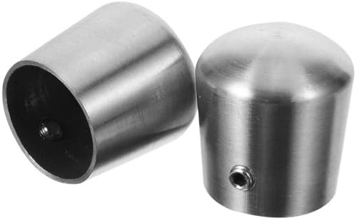 UKCOCO 2pcs Metal End Caps for Stair Accessory Drill Hole Cover Caps Handrail Fittings Tube Protector Sturdy Durable