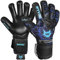 WVVOU Torwarthandschuhe für Herren und Jugendliche, Hochleistungs Torwarthandschuhe Kinder mit 5 Abnehmbaren Fingersave, Fußballhandschuhe mit 4 mm klebrigem Latex auf der Handfläche. (Blau, 7)