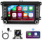 Autoradio mit Navi fur VW Golf 5 6 Passat Jetta Caddy EOS T5 Tiguan CC Polo mit CarPlay Wireless Android Auto,2G+32G Android 13 Doppel Din Radio mit 7 Zoll Bildschirm,Bluetooth FM/RDS+Ruckfahrkamera