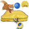 Interactive Cat Ball Toys for Indoor Cats Adult – Fast Rolling Ball Toy with Bag Mat, Rechargeable Battery, and Engaging Play for Healthy Exercise and Entertainment, Hide and Seek Mouse Catching Game