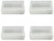 4- Pack 21700 Battery Storage Box Holder, Capable of Accommodating Two Flat-top Batteries, a Transparent Battery Storage Box.