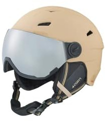 Cairn - Cairn Electron Visor Ski Helmet - Matt Biscuit - Matt Biscuit - 57/58 - Matt Biscuit