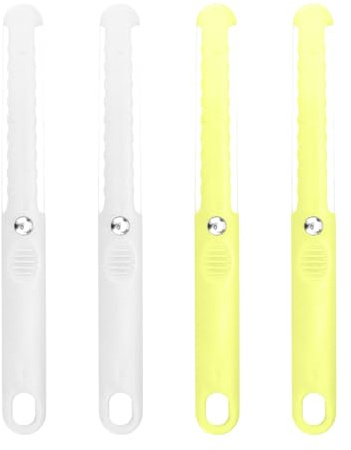TVSVKWE 4 Piece Cheese Slicer, Multi-Function Cutting Tool, Stainless Steel Butter Scraper, Can Cut Cheese And Bread.