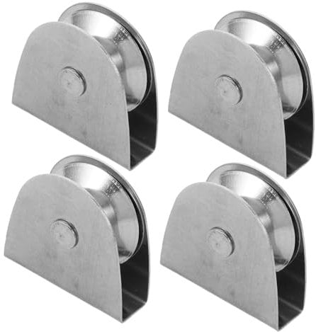VINTORKY 4Pcs Heavy Duty Flag Pole Pulley System Stainless Steel Bearing for Efficient Flag Handling Weatherproof Construction High Load Capacity for Outdoor Use