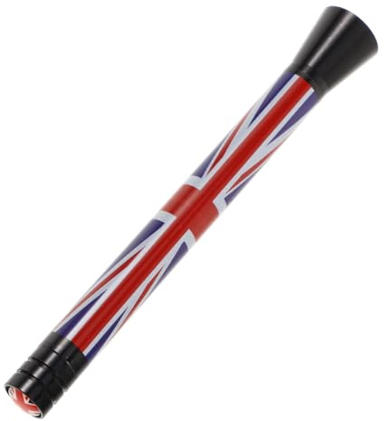 VINTORKY Car Flag Antenna Mini 10.7cm Uk Flag Vehicle Roof Antenna Replacement and Trucks Automotive Exterior Accessories