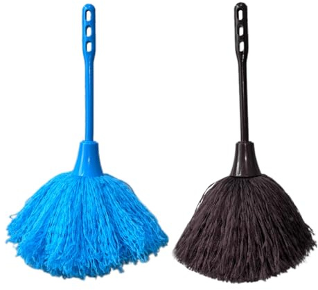2 Stück Mikrofaser Staubwedel 30cm, waschbarer Staubwischer für Haus & Auto | Mikrofaser-Staubwedel, waschbar und wiederverwendbar, rutschfester Griff, für Möbel, Auto und empfindliche Gegenstände
