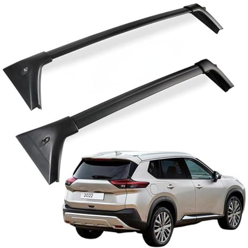 LIYANGT1 2 Stück Dachgepäckträger für Nissan X-Trail T31 T32 T33, Aluminium Auto Dachträger Querstangen Gepäckhalter verstellbare Querträger