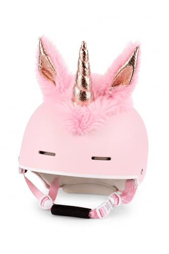 bomal Einhorn Helmohren Rosa – Skihelm & Fahrradhelm Zubehör für Kinder | Einhorn Helm Accessoire für Erwachsene & Kinder – für Skihelm, Fahrradhelm, Rollerhelm & Skatehelm