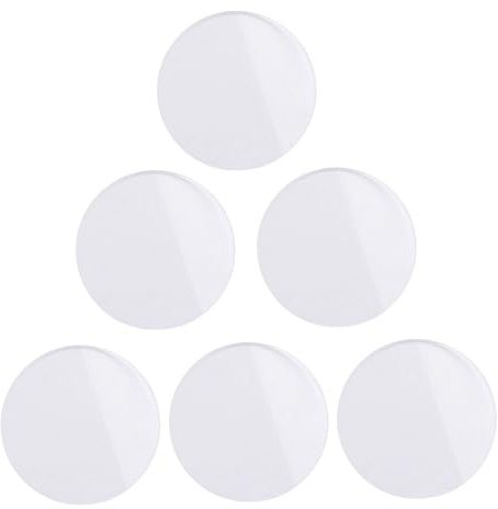 Flaches Ersatzglas für Uhr 6 Stück Glas Präziser Austausch für Reparatur | Direkte Passform, Hohe Klarheit, Einfache Montage, für Uhrmacher und Reparaturarbeiten, mit Sechs Stücken