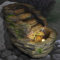 AMUR Fuente Interior Fuente de jardín Fuente Fuente Ornamental Fuente Fuente de baño de pájaros Cascada de Piedra Alpes con luz LED 230 V Cascada Fuente de Agua para jardín