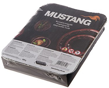 Mustang USA E GETTA Grill Mini BBQ Grill 22 x 27 x 5 cm