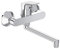 Ideal Standard -Base, Miscelatore monocomando per lavello esterno per installazione a parete, B5123AA, Cromato
