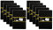 Idena 10er Maxi Sparpack 209284 - Notizbuch, 192 Seiten, 80 g/m², schwarz (DIN A5 | 10 Stück, liniert)